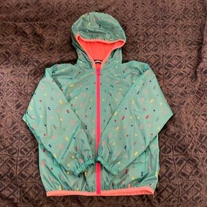Lands End girls rain jacket